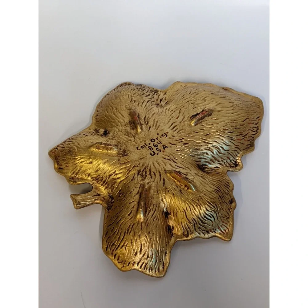 Golden Leaf Vintage Ash Tray